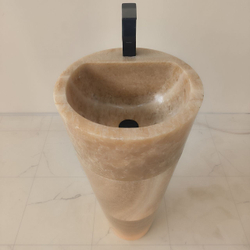 Раковина напольная из оникса Sunset ON-04199 (40*40*90)