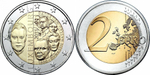 Люксембург 2 евро, 2015 125 лет династии Нассау-Вайльбург UNC