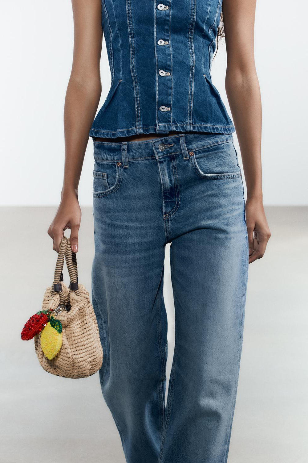 ZARA ПОДВЕСКА «ФРУКТЫ» С БИСЕРОМ, ЖЕЛТЫЙ