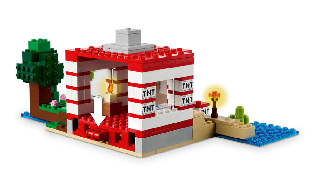 Конструктор лего Minecraft 21275 "Дом в Джунглях TNT"