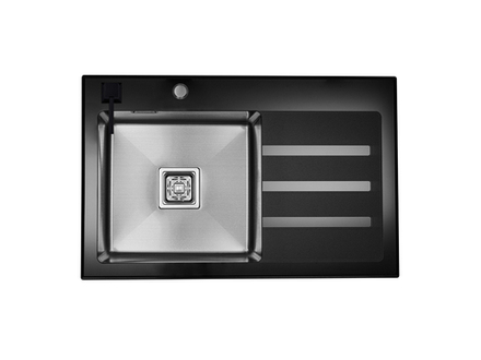 Мойка AVIVA 78*50, Нано-Сатин (арт. BGM-NS7850L), левая