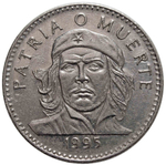 3 Песо 1995 г. КУБА. Че Гевара. XF+