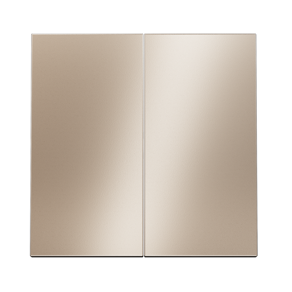 Клавиши для выключателя/переключателя двухклавишного, S70 Metal (платина)