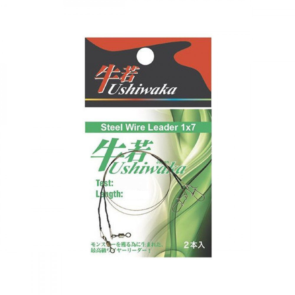 Поводок Ushiwaka USWL192005, 1х19, 5кг/20см (1 упк. по 2шт.)