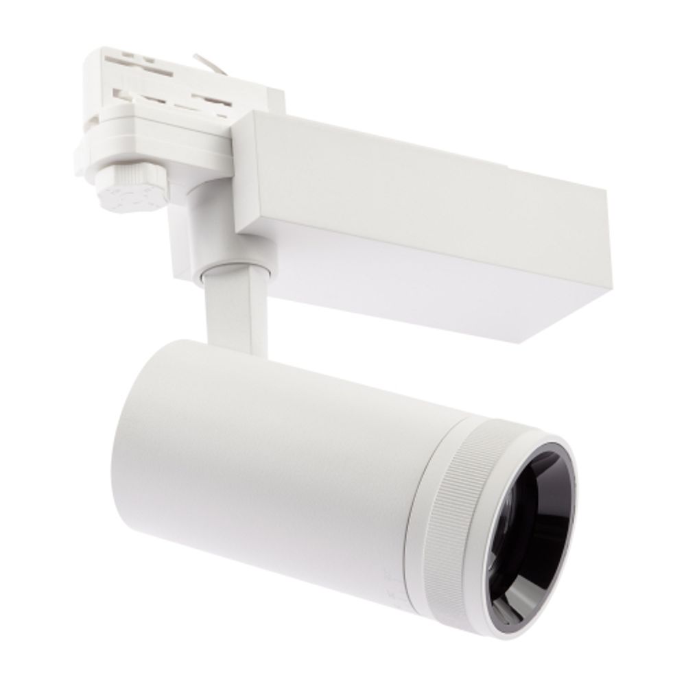 Трековый светильник трехфазный ЭРА STR-30-99-40K-W20 регулируемый луч 4000K белый