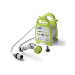 Катушка для шланга GF GF80285852 AQUABALCONY механическая настенная в комплекте со шлангом 8 мм 10 м | Аксессуары для полива Green Apple