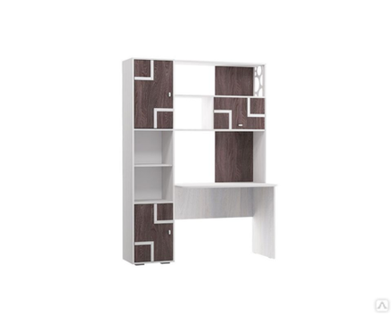 Компьютерный стол Омега-16 ясень анкор свет/ясень анкор тем