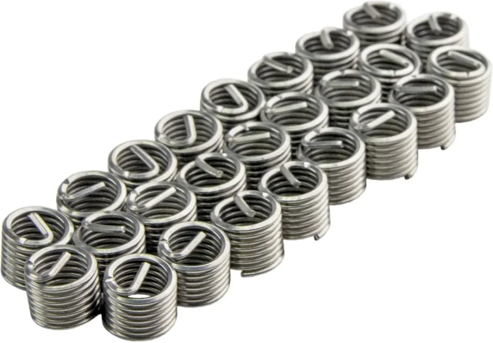 Вставка резьбовая для восстановления резьбы M8 х 1.25 мм., 25штук, ZIPMEND