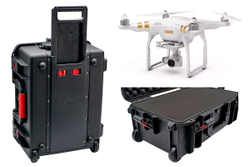 MEDIUM SIZE | Ударопрочный кейс кофр ящик бокс с выдвижной ручкой и колесами DGCASE@60-02 | Внутр. размеры 490*360*205мм