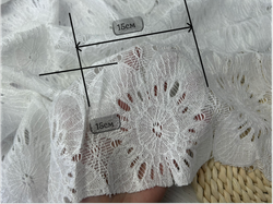 Кружевная ткань БЕЛАЯ