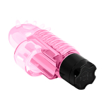 Розовый вибростимулятор 7,6см с шипиками на палец Baile Finger Vibrator BI-010148