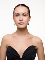 Серьги "Crystal Sun" с перламутром Gold