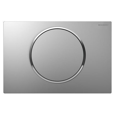 Смывная клавиша GEBERIT Sigma 10 115.758.KN.5 Цвет: рамка, кнопка - хром матовый, обод кнопки - хром глянцевый.