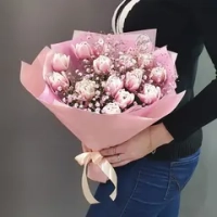 С тюльпанами микс