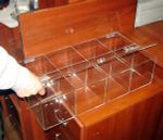 Конфетница для мармеладов конфет орехов 600х300х150-8 ячеек с крышкой