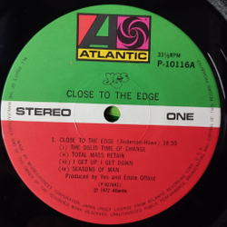 Винтажная виниловая пластинка LP Yes Close To The Edge (Japan 1976) (No Obi) I Get Up I Get Down