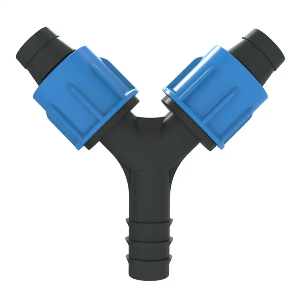 Тройник 2 капельные ленты и трубка, тип У, GP