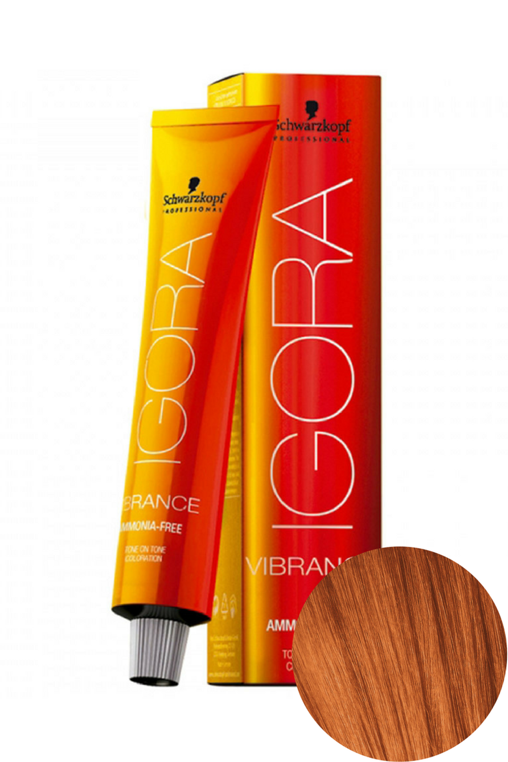 Крем - краска без аммиака Igora Vibrance 8-77 Светлый русый медный экстра Schwarzkopf Professional, 60 мл
