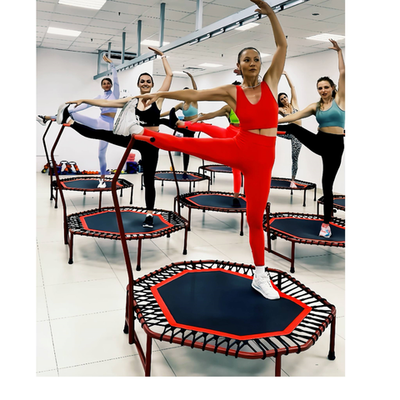 Профессиональный батут для Джампинга - восьмиугольный с ручкой - европейская сетка