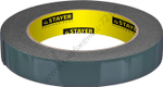 STAYER 19 мм, 5 м черная, на вспененной основе, Двухсторонняя клейкая лента, PROFESSIONAL (12233-19-05)