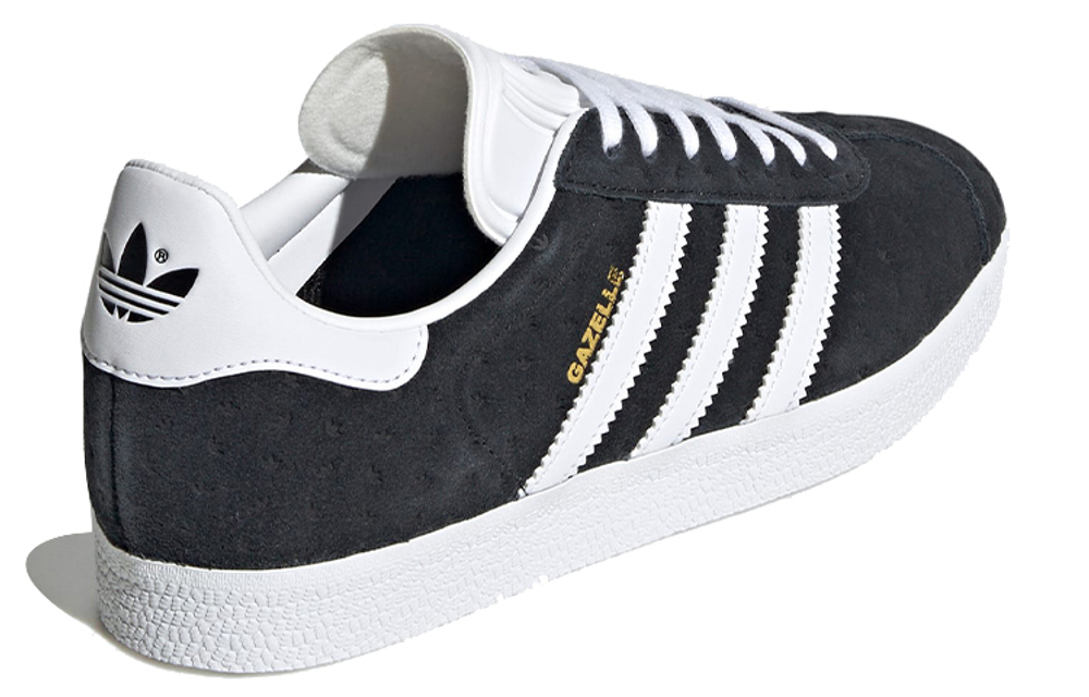 Adidas originals Gazelle trend casual non-slip wear-resistant lightweight low-top sneakers women's black and white