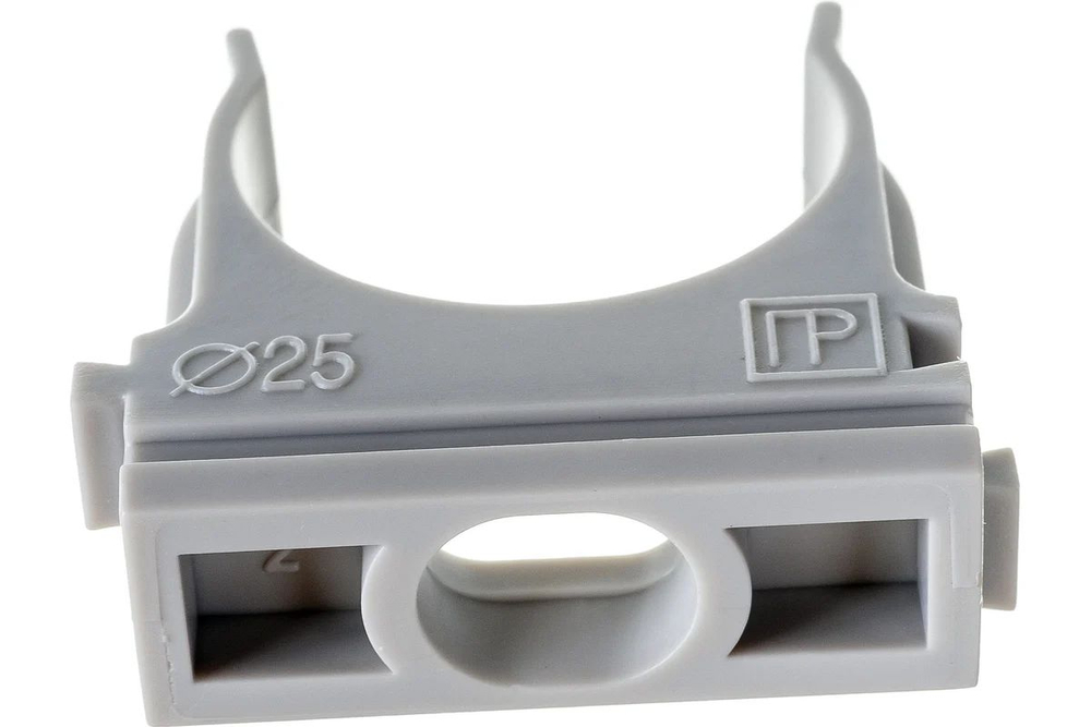 Крепёж-клипса для труб Полистирол d25 мм Промрукав 10шт