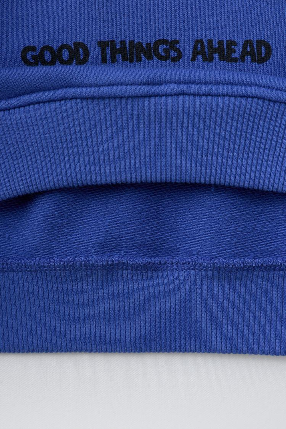 ZARA ТОЛСТОВКА С НАШИВКОЙ «МЕДВЕДЬ», ЯРКО-СИНИЙ