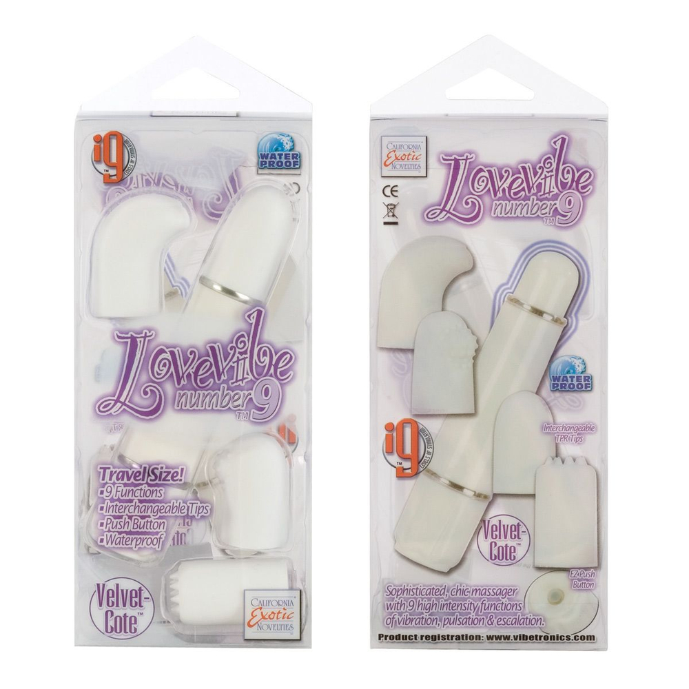 Вибронабор Lovevibe Number 9 - 11 см. (Цвет: белый)