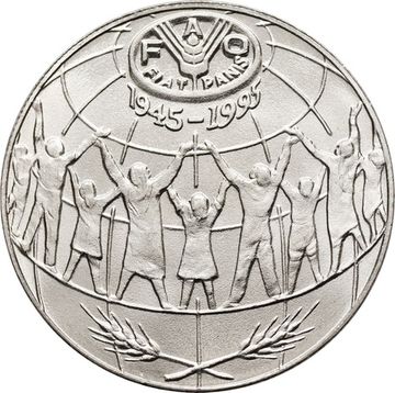 25 сантимов 1995 Андорра, 50 лет Продовольственной программе (ФАО)