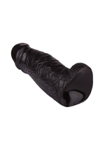 Чёрный фаллоимитатор-гигант DESPOT - 28 см. (Цвет: черный)