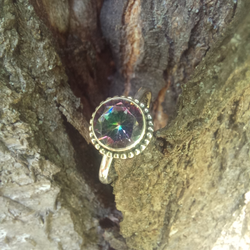 Кольцо МИСТИК, серебро/мистический кварц