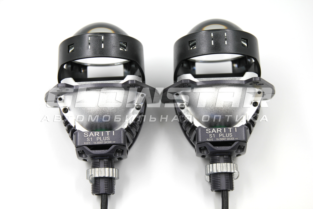 Билед модули Sariti S1 Plus 2025 3.0 дюйма, 2 чипа, 5500K, 12V, 53W/61W, крепление 3R и съемное гаечное (комплект, 2шт)