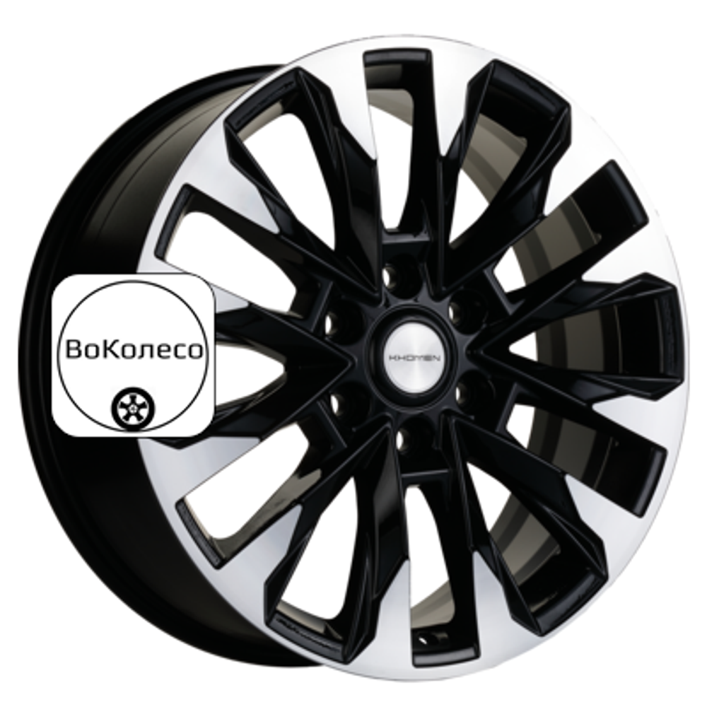 8x20/6x139,7 ET60 D95,1 KHW2010 (LC 300) Black-FP Khomen Wheels