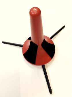 Подставка для трубы красная