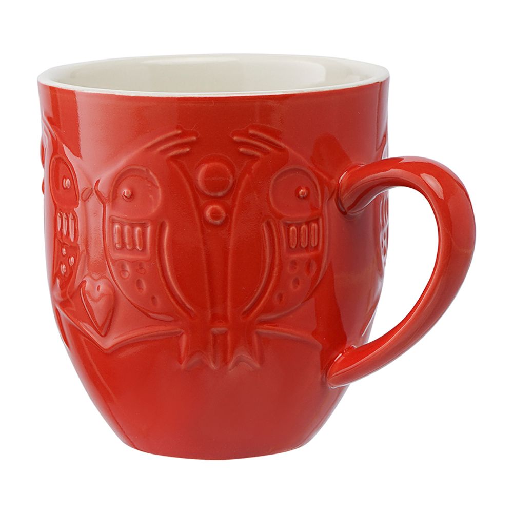 Набор кружек Birds of Paradise, 500 мл, красные, 2 шт.