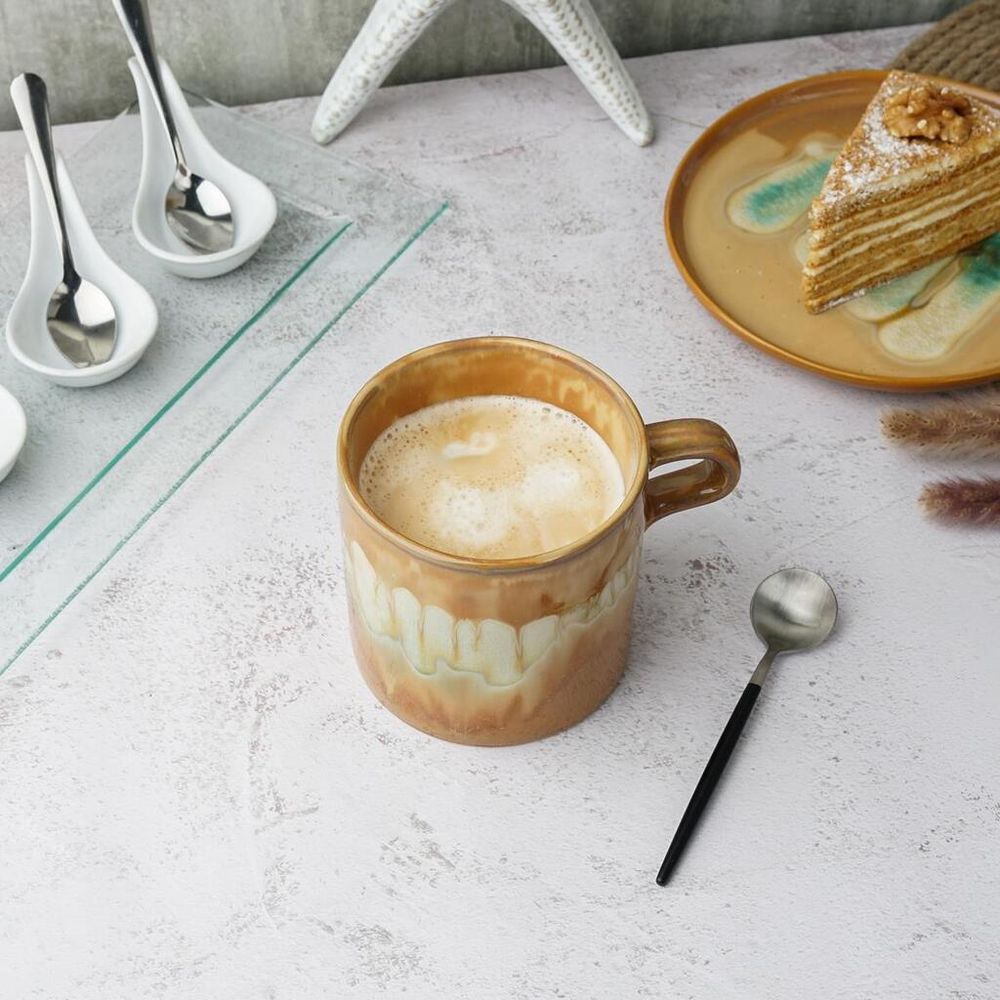 Кружка 500 мл d 10,8 см h9,6 см Light Brown Spots Frutti di Mare P.L. [1]