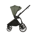 Детская универсальная коляска Adamex Spark 2в1 - Salvia Velvet (Зеленая ткань, черная рама)