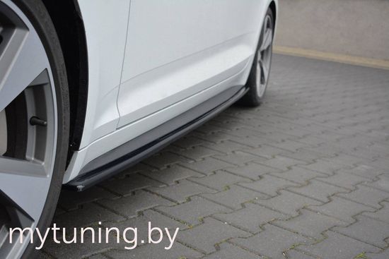 Сплиттеры накладок на пороги для AUDI S5 / A5 B9 Sportback S-Line (16-...)