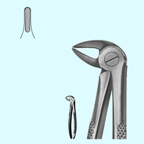 Щипцы с широкими губками для удаления корней зубов нижней челюсти 33 ВР-Щ-177