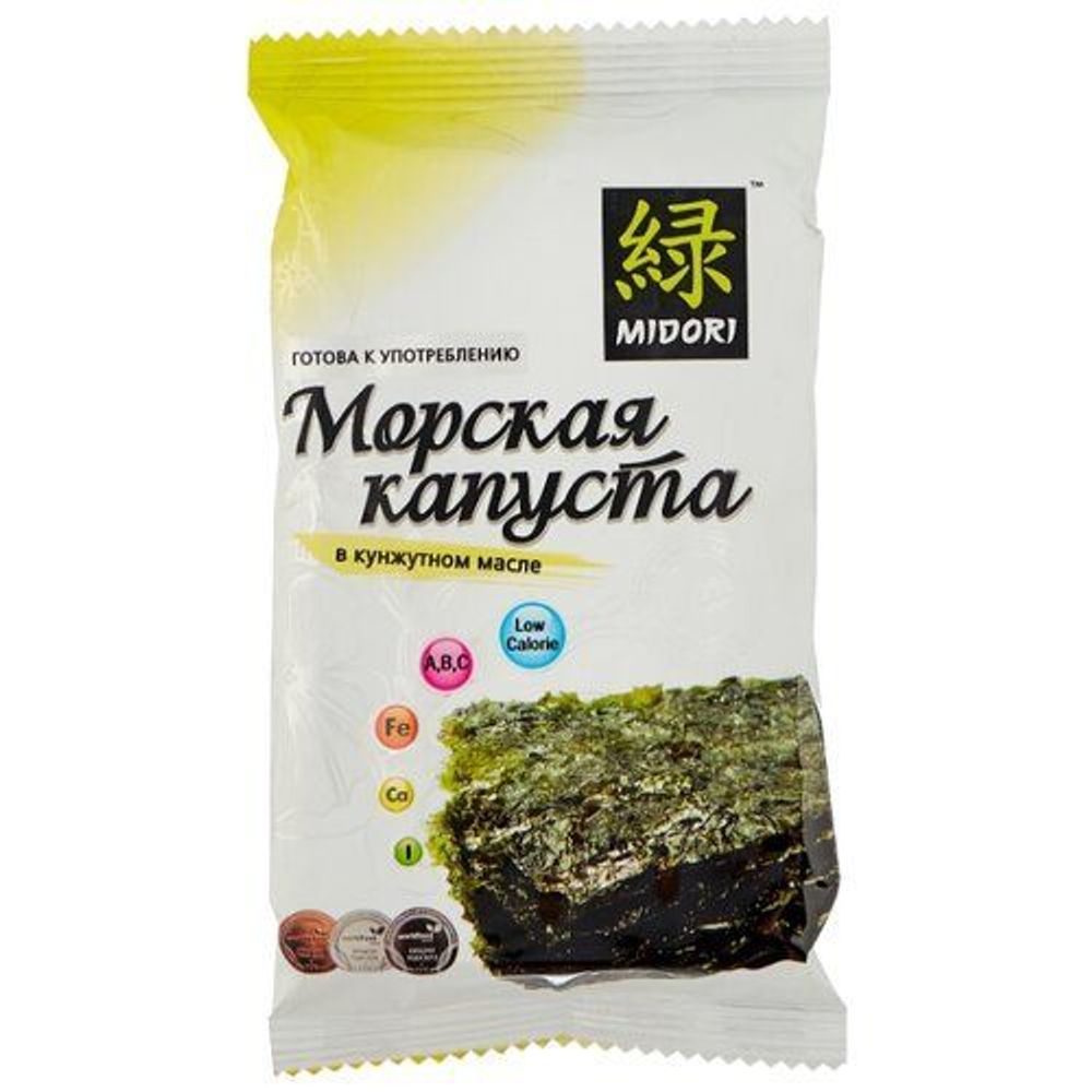 Морская капуста Midori в кунжутном масле 5 г