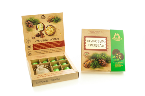 Сосновая шишка в натуральном шоколаде / коробка / 120 гр / ТМ Территория Тайги