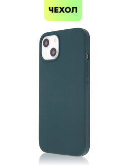 Чехол BROSCORP для Apple iPhone 13 оптом (арт. IP13-SOFTRUBBER-DARKGREEN)