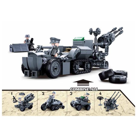 Konstruktor \ Конструктор WWII Geman Giftbox 4-into-1