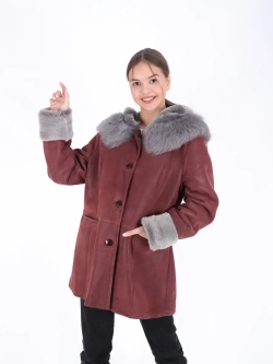 Дубленка женская/из натуральной овчины/из овчины/Турция