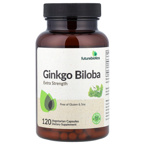 Futurebiotics, гинкго билоба, 120 вегетарианских капсул