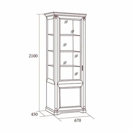 ЛОРЕНЦО Шкаф 1-дв.