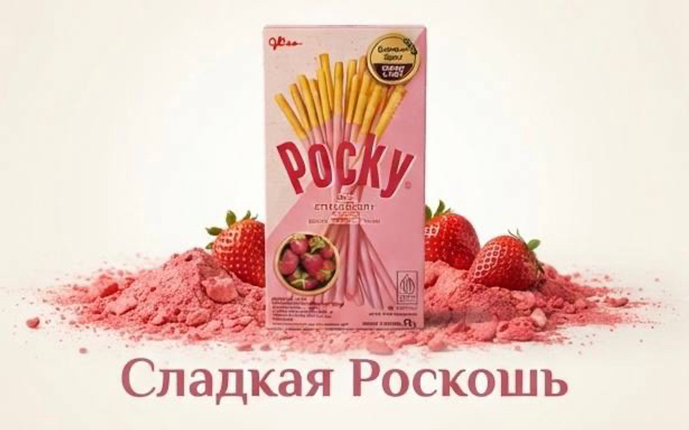 Поки. Палочки клубничное Таиланд
