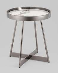 Журнальный столик Гера 50*50 см белая керамика