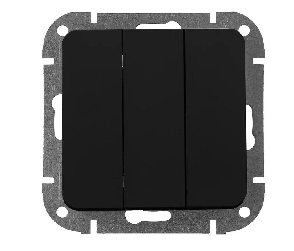 Выключатель 3-кл Bylectrica АСТРУМ 10А карбон С0510-3505