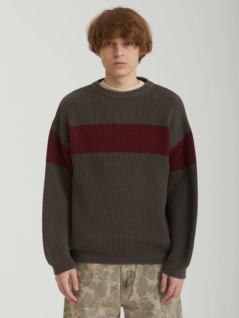 Мужской Свитер Washed Block